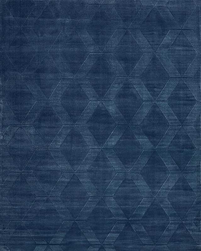 Brunello Hand-Loomed Navy Rug, 10' x 14'